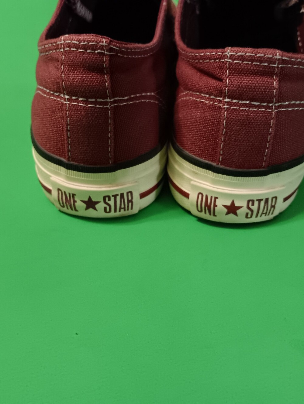 Converse One Star Sneakers/Shoes Preowned Burgundy Color Women's Size 7 - Picture 11 of 12